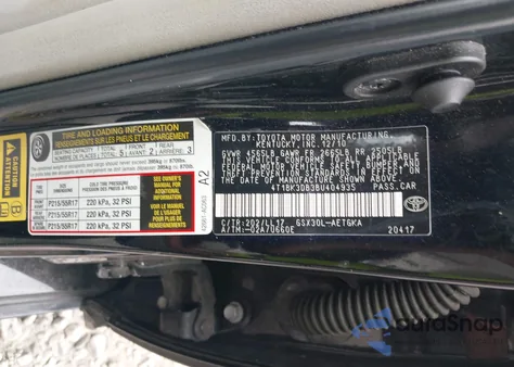 2011 Toyota Avalon from USA, damaged, VIN 4T1BK3DB3BU404935